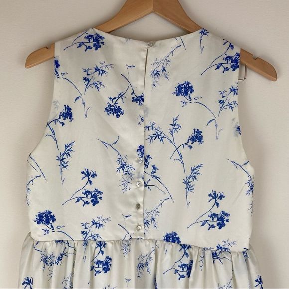 NWOT Lucky Brand Pomegranate Crepe Tiered Midi Dress - Picture 6 of 13